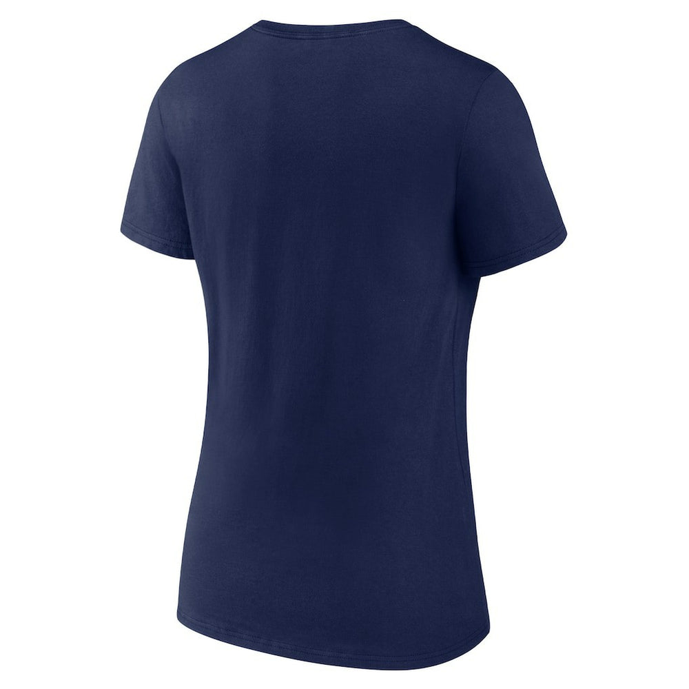 New England Patriots Women's Shine Time V-Neck T-Shirt - Navy discount