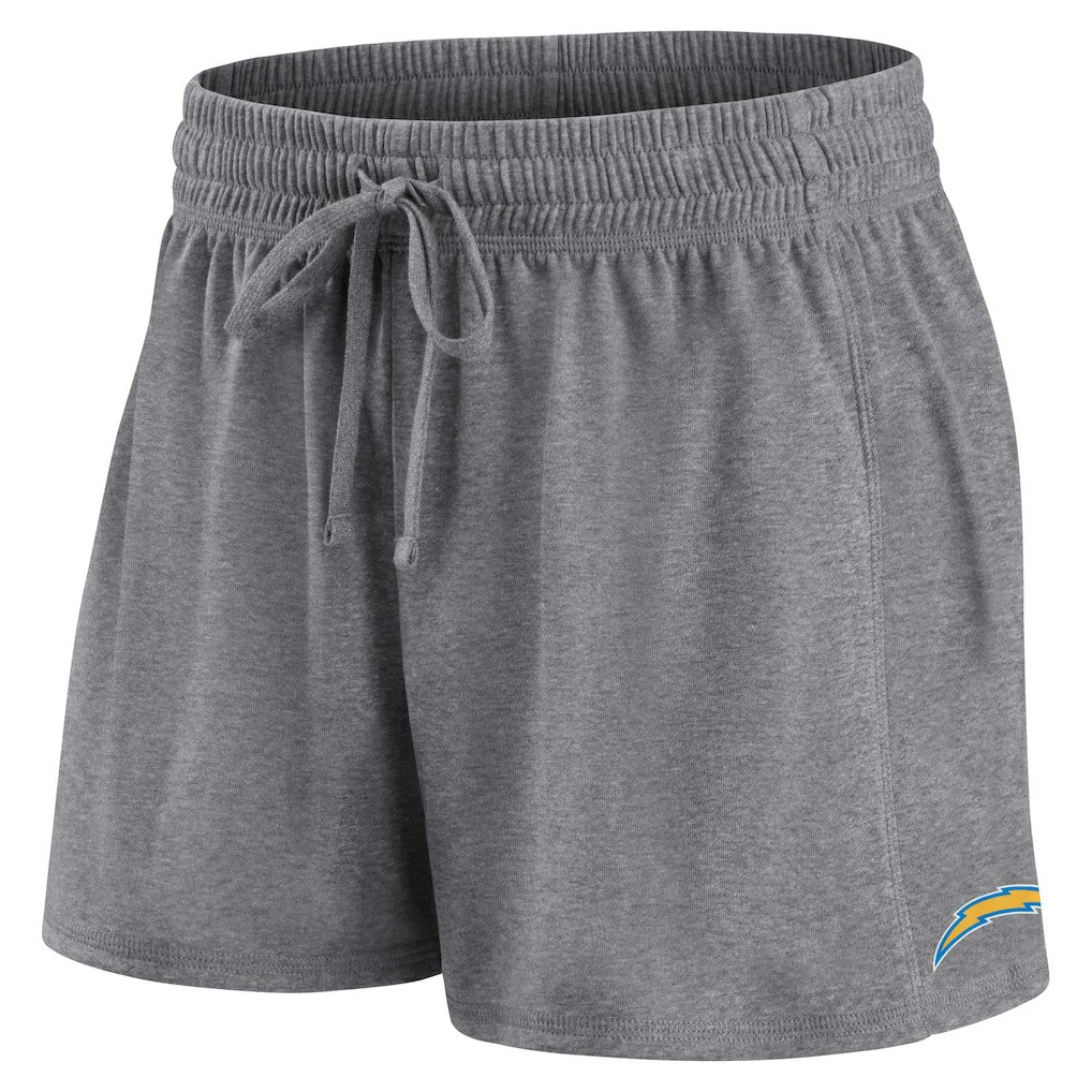 Los Angeles Chargers Women's Script T-Shirt & Shorts Lounge Set - Powder Blue/Heather Charcoal outlet