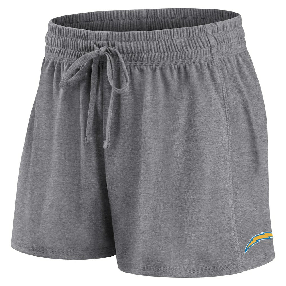 Los Angeles Chargers Women's Script T-Shirt & Shorts Lounge Set - Powder Blue/Heather Charcoal outlet