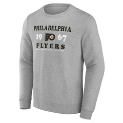 Philadelphia Flyers Fanatics Fierce Competitor Pullover Sweatshirt - Heather Charcoal Sweatshirts