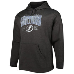 Tampa Bay Lightning Fanatics Big & Tall Dynasty Pullover Hoodie - Heather Charcoal Hoodies