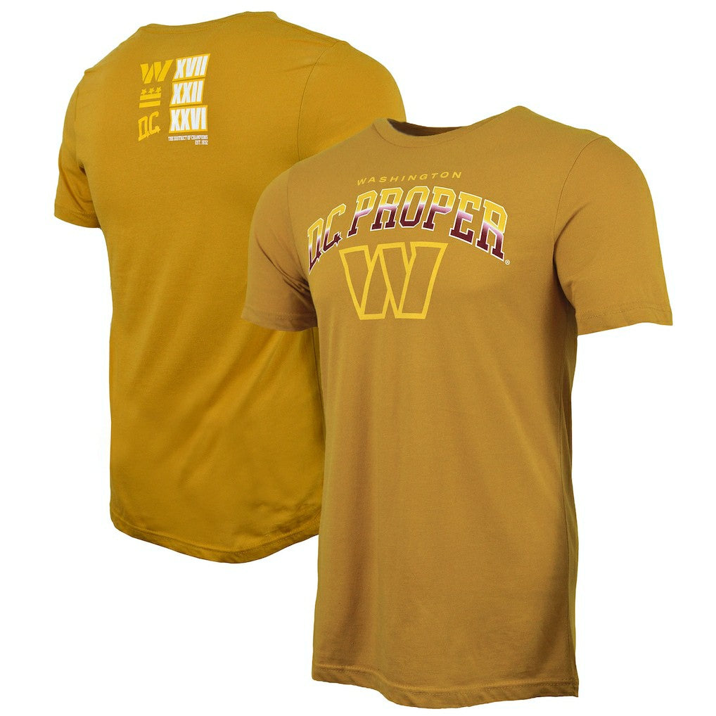 Washington Commanders DC PROPER District of Champions T-Shirt - Gold cheap