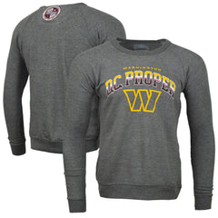 Washington Commanders DC PROPER Signature Raglan Vintage Pullover Sweatshirt - Heather Gray cheap