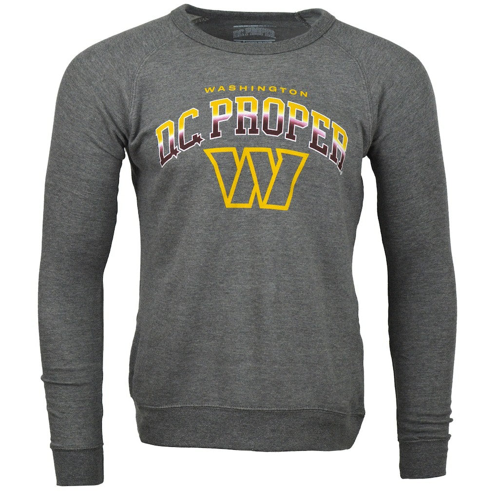 Washington Commanders DC PROPER Signature Raglan Vintage Pullover Sweatshirt - Heather Gray cheap