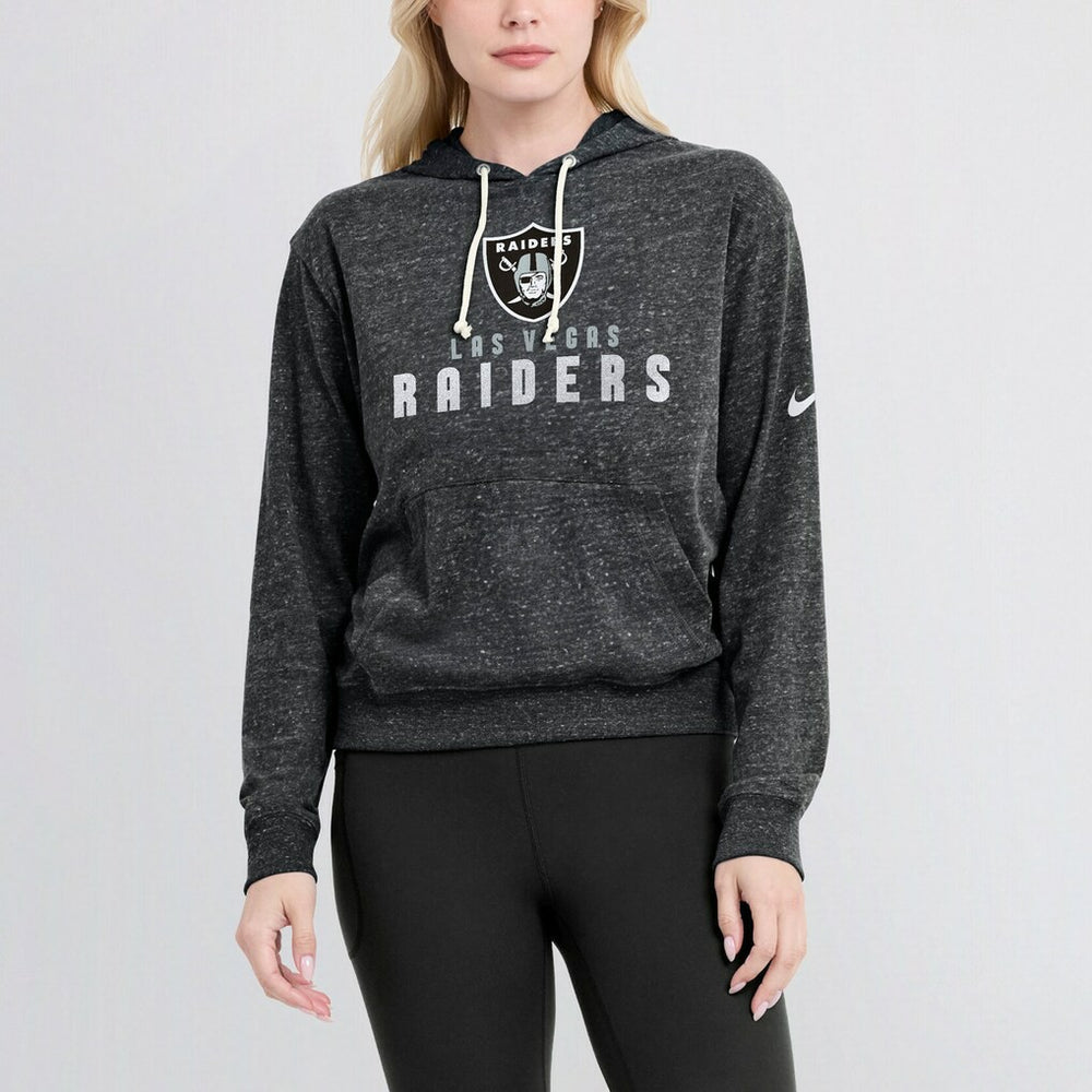 Las Vegas Raiders Women's Gym Vintage Lightweight Pullover Hoodie - Black online
