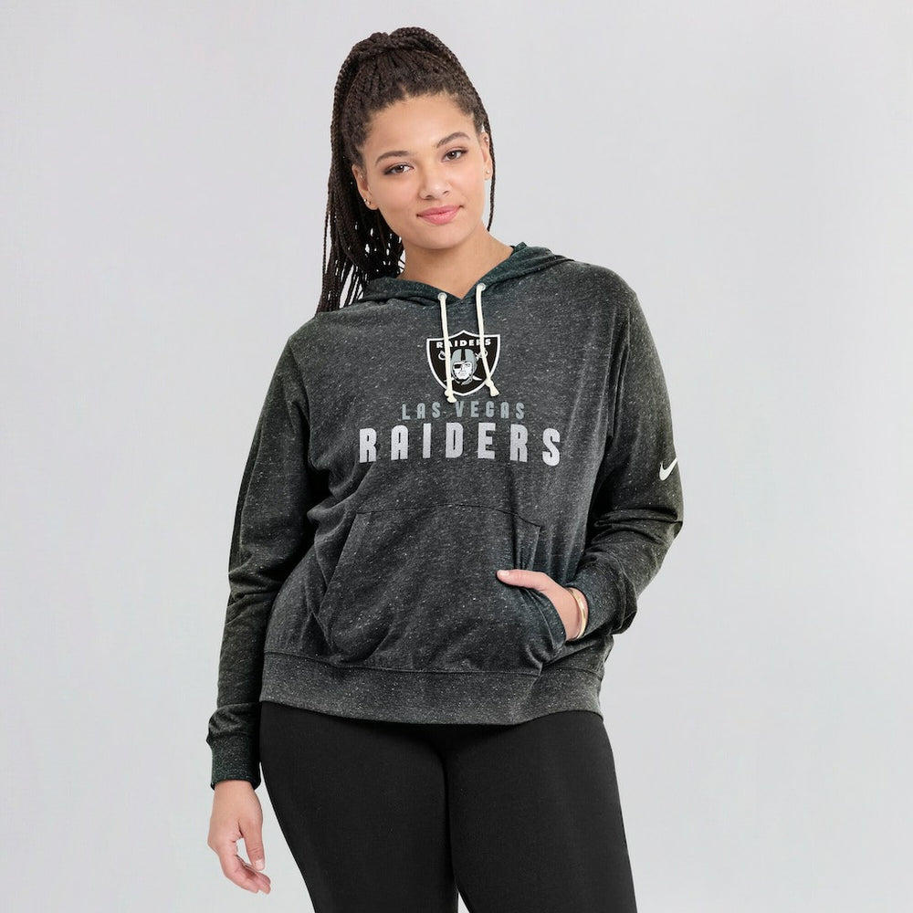 Las Vegas Raiders Women's Gym Vintage Lightweight Pullover Hoodie - Black online