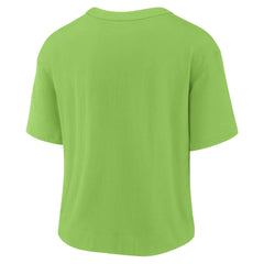 Seattle Seahawks Women's High Hip Fashion T-Shirt - Neon Green/College Navy online