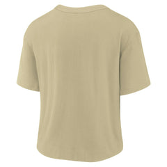 New Orleans Saints Women's High Hip Fashion T-Shirt - Gold/Black online