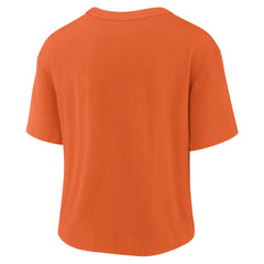 Denver Broncos Women's High Hip Fashion T-Shirt - Orange/Navy cheap
