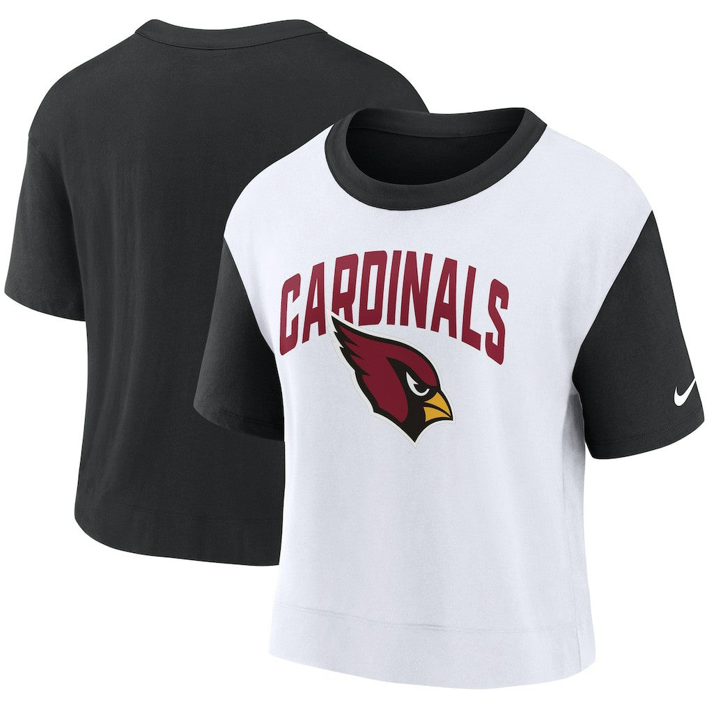 Arizona Cardinals Women's High Hip Fashion T-Shirt - Black/White online