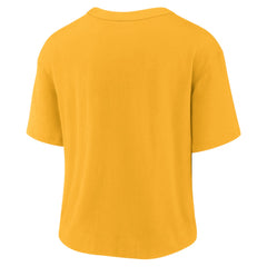 Green Bay Packers Women's High Hip Fashion T-Shirt - Gold/Green online