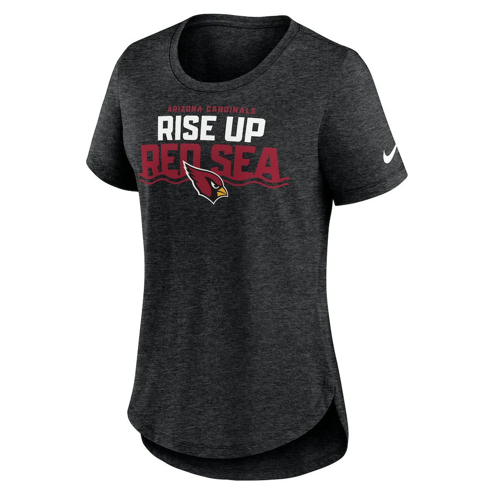Arizona Cardinals Women's Local Fashion Tri-Blend T-Shirt - Heather Black on sale