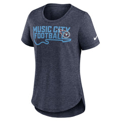 Tennessee Titans Women's Local Fashion Tri-Blend T-Shirt - Heather Navy online