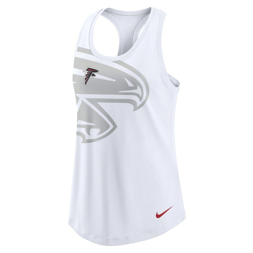 Atlanta Falcons Women's Tri-Blend Scoop Neck Racerback Tank Top - White outlet