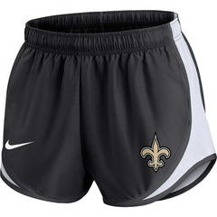 New Orleans Saints Women's Plus Size Tempo Shorts - Black on sale