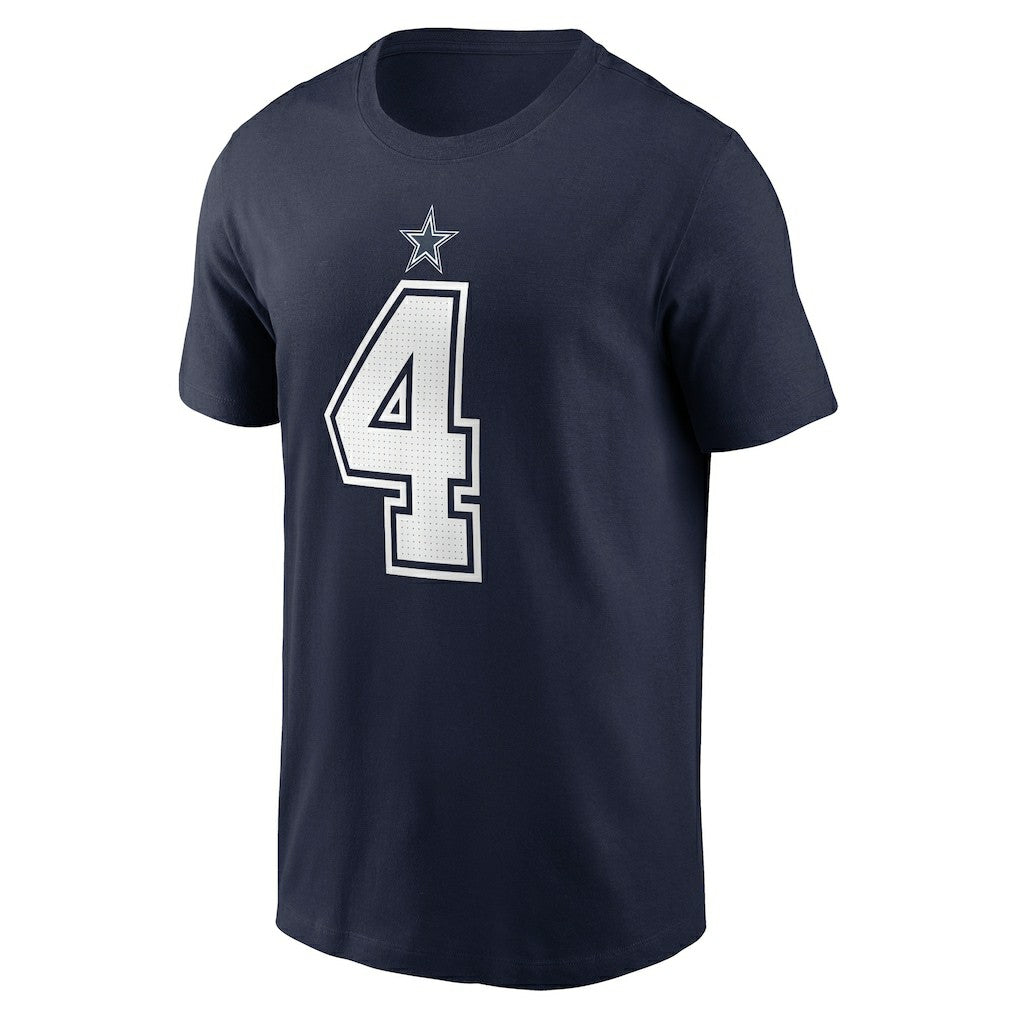 Dak Prescott Dallas Cowboys Player Name & Number T-Shirt - Navy online