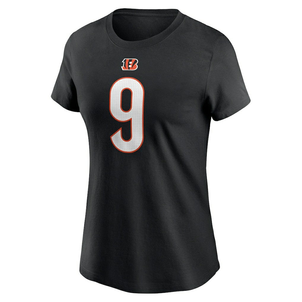 Joe Burrow Cincinnati Bengals Women's Player Name & Number T-Shirt - Black on sale
