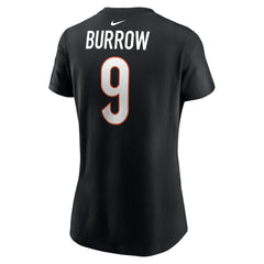 Joe Burrow Cincinnati Bengals Women's Player Name & Number T-Shirt - Black on sale