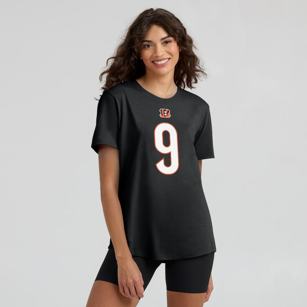 Joe Burrow Cincinnati Bengals Women's Player Name & Number T-Shirt - Black on sale