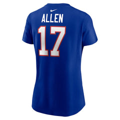 Josh Allen Buffalo Bills Women's Player Name & Number T-Shirt - Royal cheap