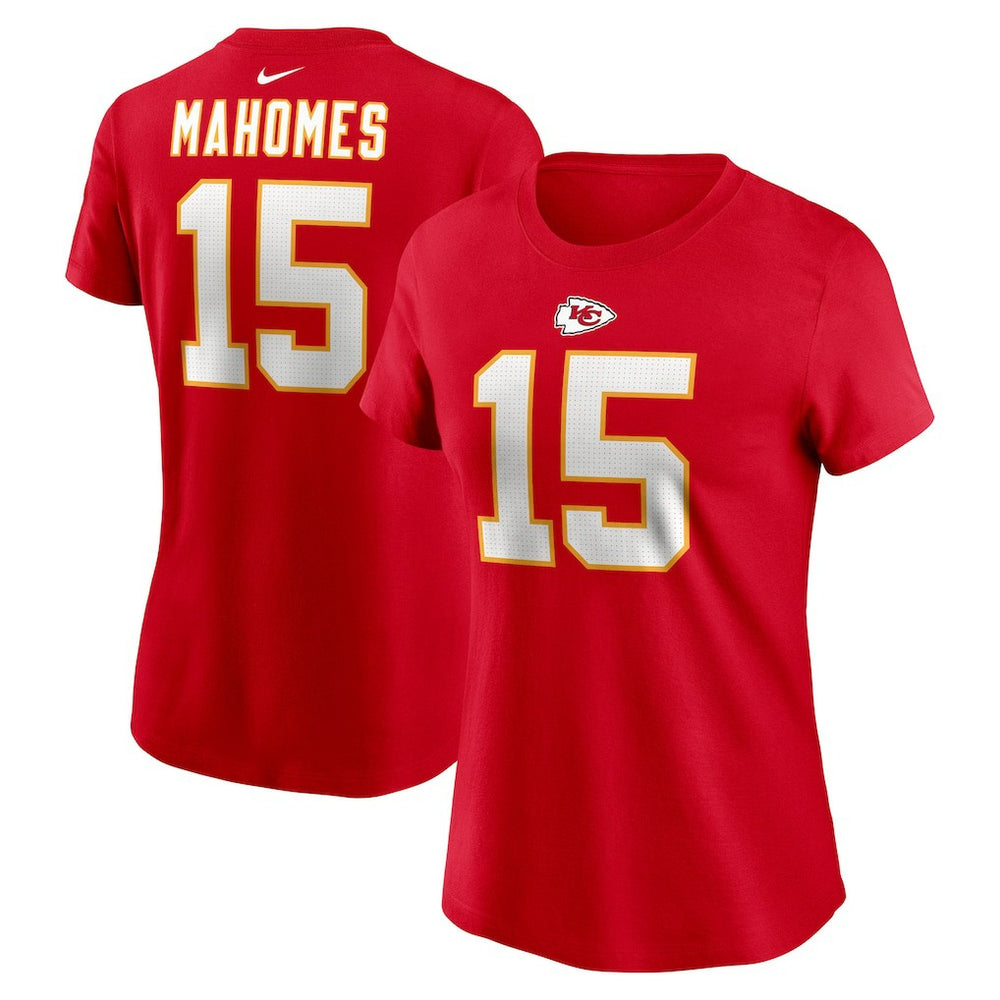 Patrick Mahomes Kansas City Chiefs Women's Player Name & Number T-Shirt - Red cheap