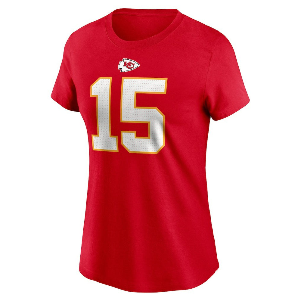 Patrick Mahomes Kansas City Chiefs Women's Player Name & Number T-Shirt - Red cheap