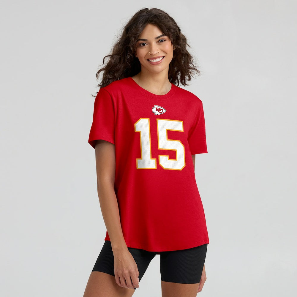 Patrick Mahomes Kansas City Chiefs Women's Player Name & Number T-Shirt - Red cheap