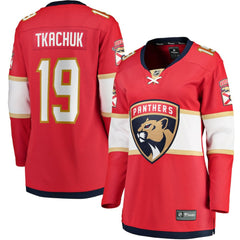 Matthew Tkachuk Florida Panthers Fanatics Women's Home Breakaway Player Jersey - Red Jerseys