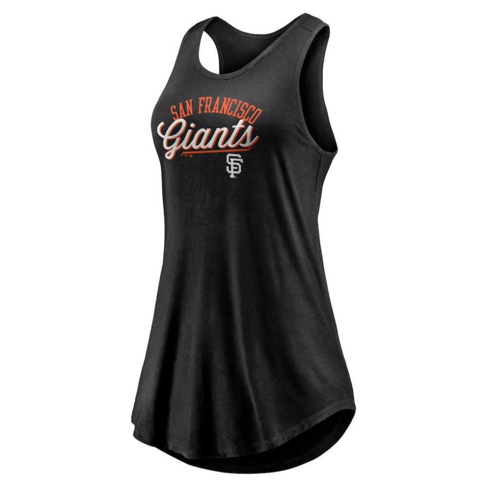 San Francisco Giants Women's Simplicity Swing Racerback Scoop Neck Tank Top Black