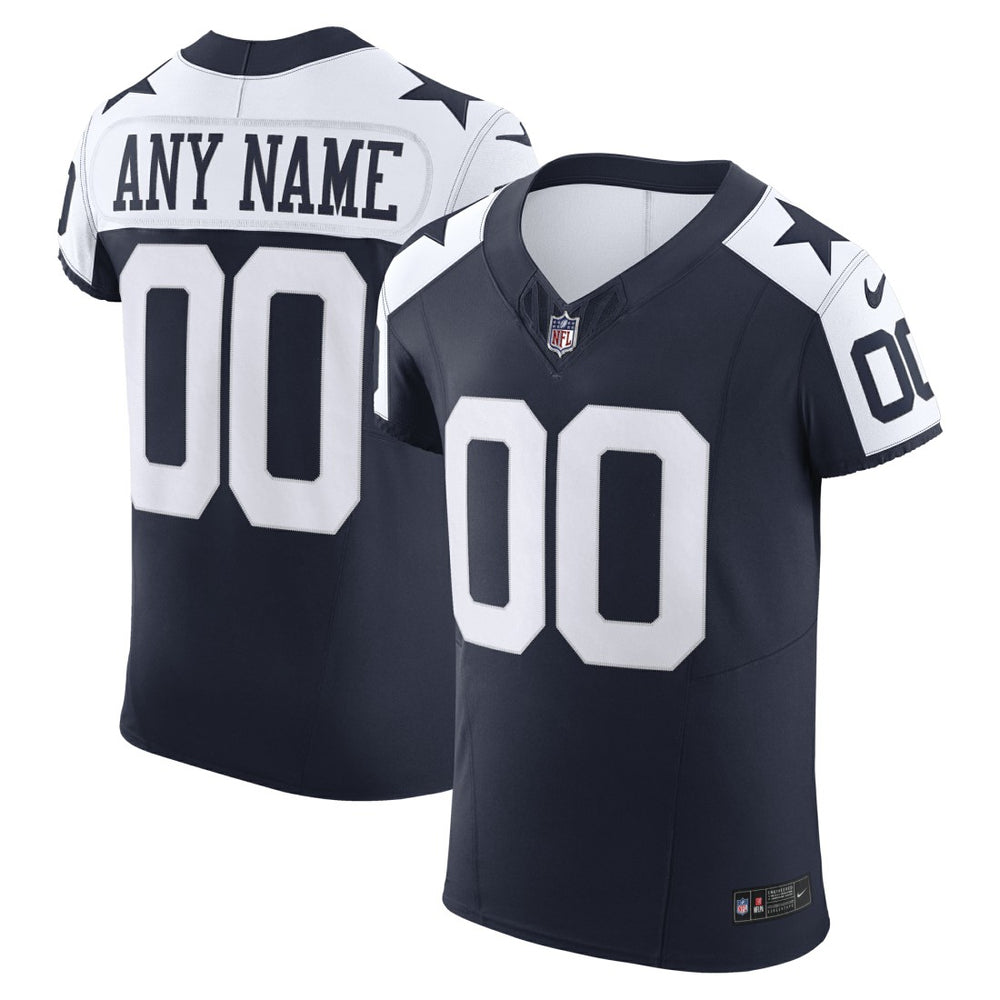 Dallas Cowboys Vapor F.U.S.E. Elite Custom Jersey - Navy on sale