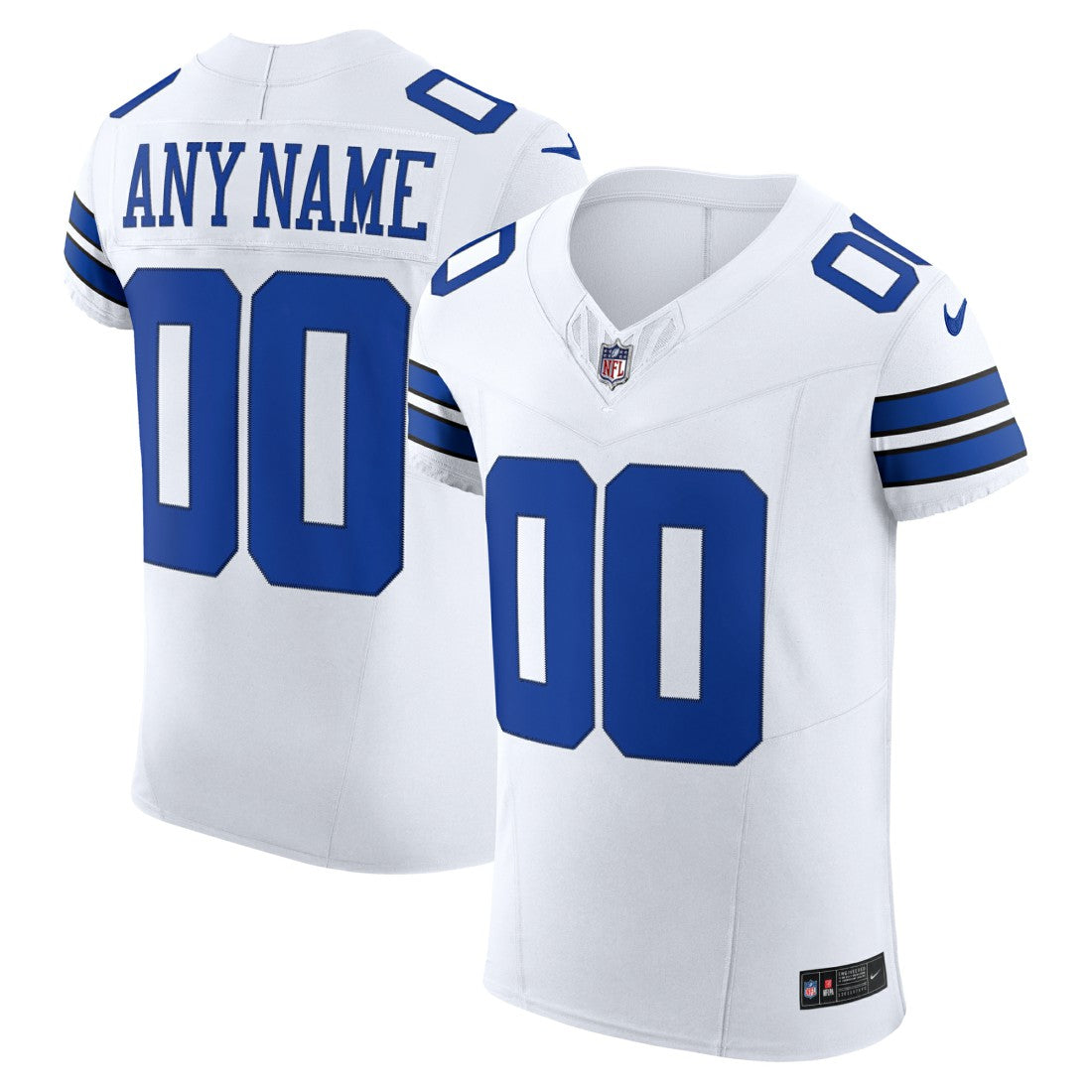 Dallas Cowboys Vapor F.U.S.E. Elite Custom Jersey - White sale