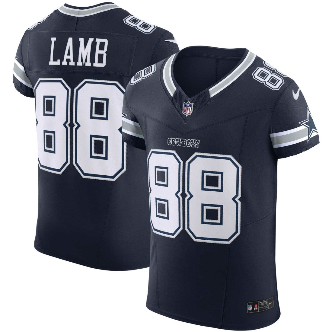 CeeDee Lamb Dallas Cowboys Vapor F.U.S.E. Elite Jersey - Navy sale
