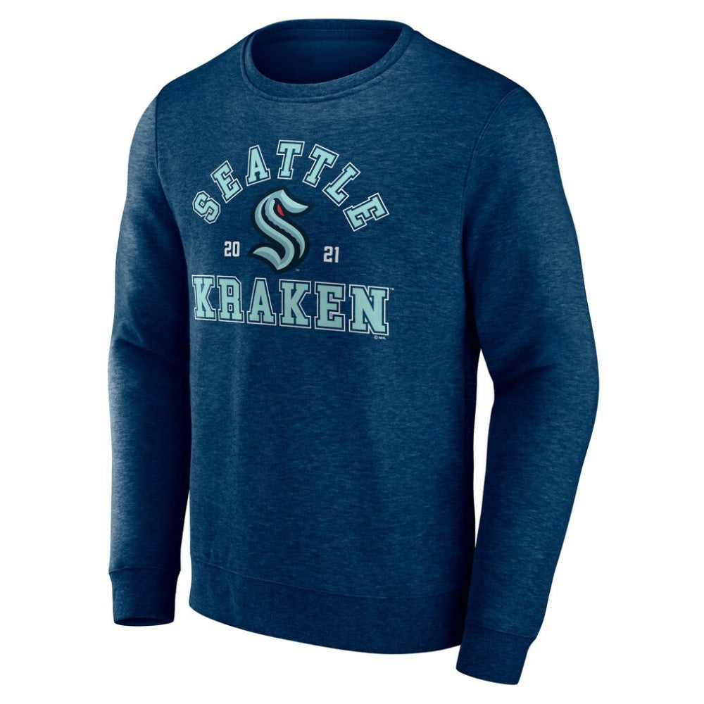 Seattle Kraken Fanatics Classic Arch Pullover Sweatshirt - Navy Sweatshirts