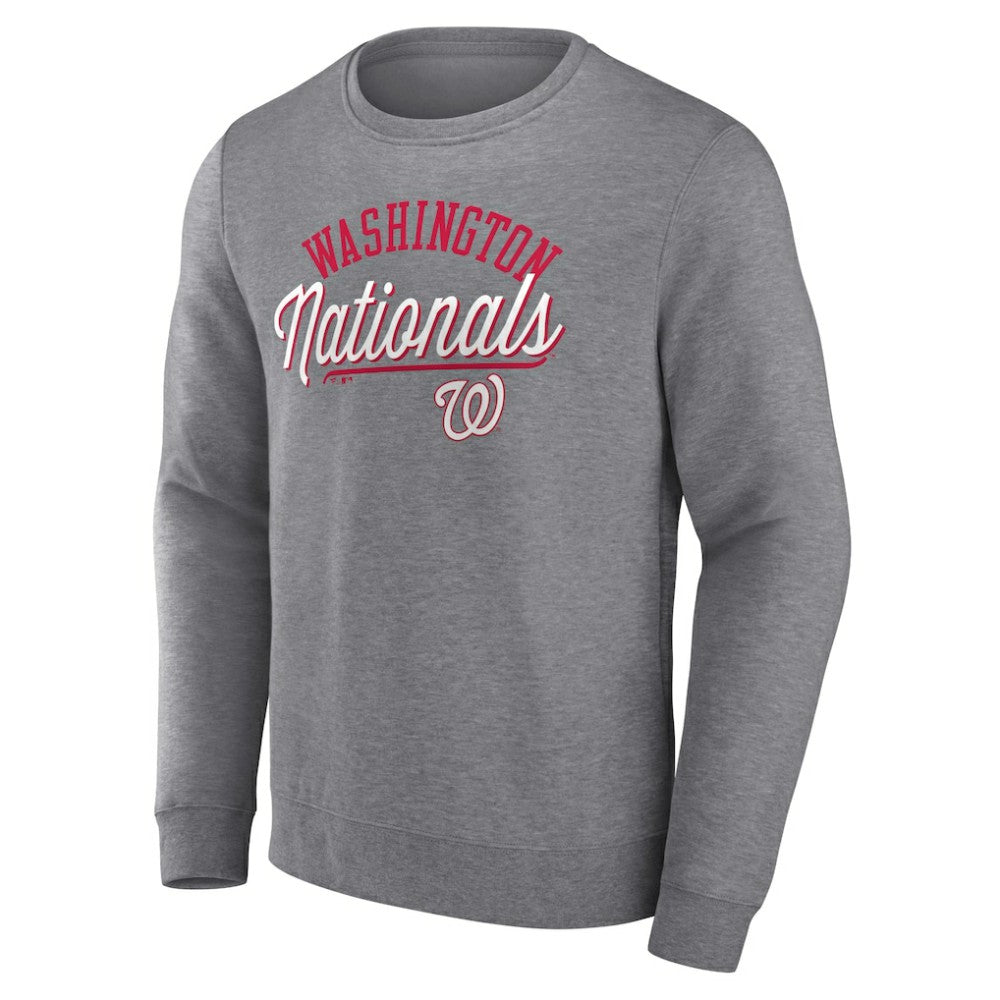 Washington Nationals Simplicity Pullover Sweatshirt Heather Gray