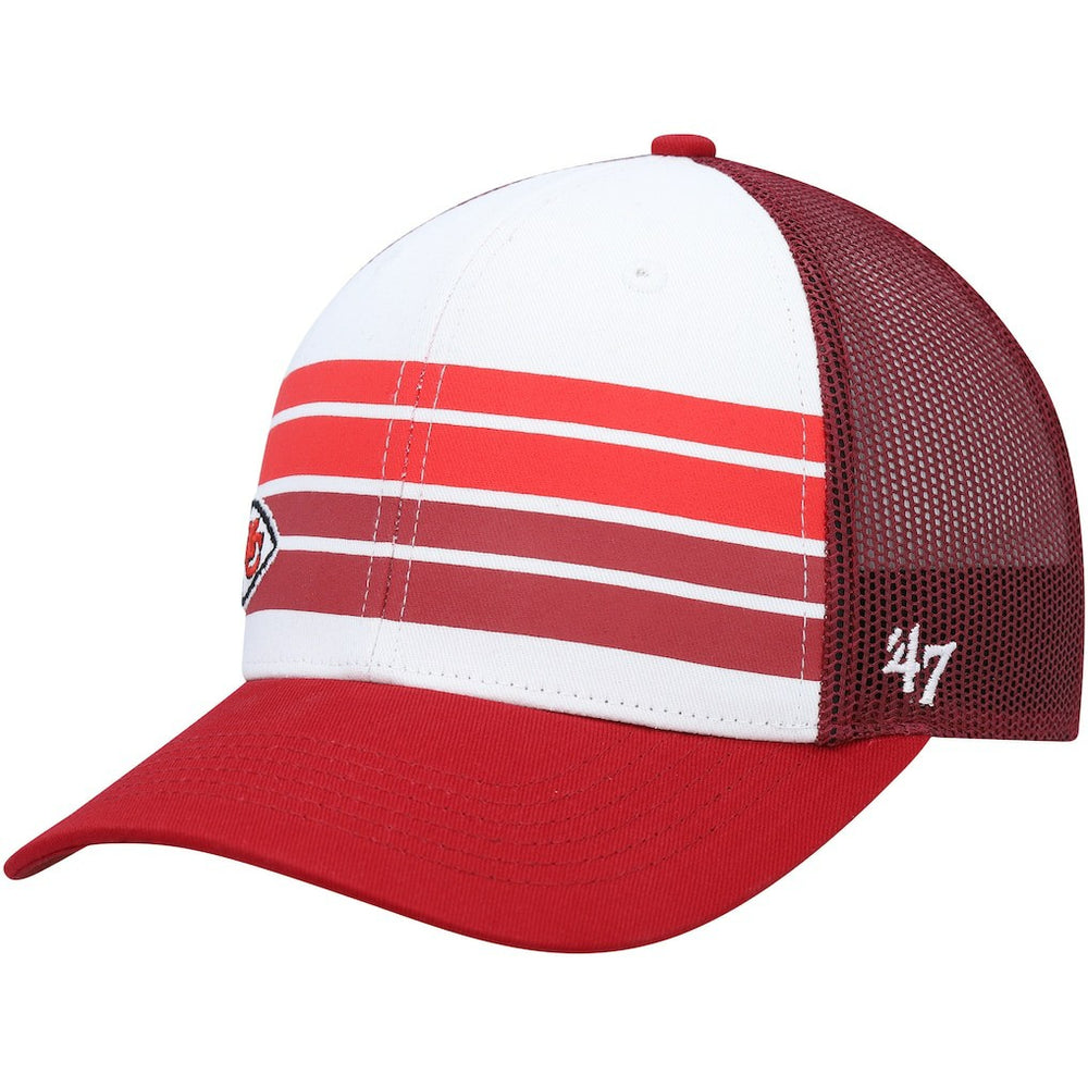 Kansas City Chiefs '47 Youth Cove Trucker Snapback Hat - White/Red sale