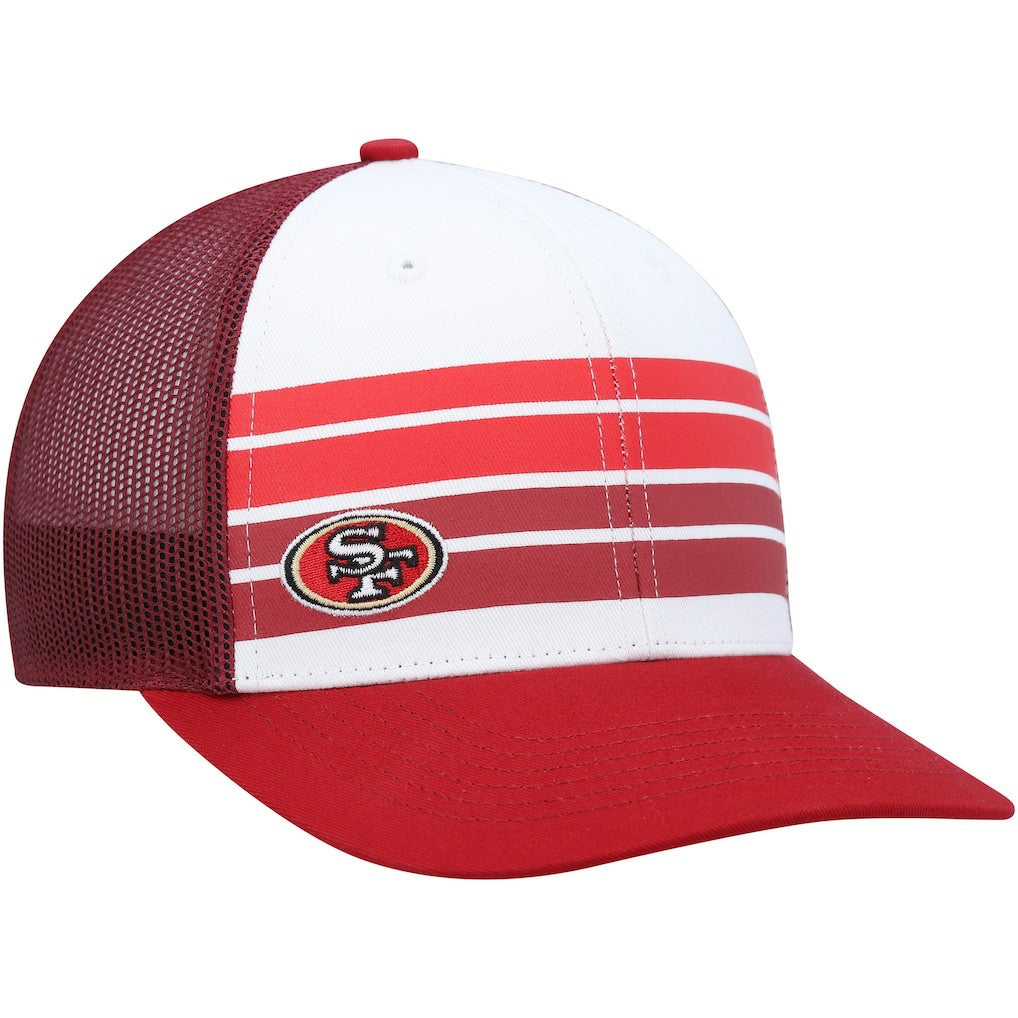 San Francisco 49ers '47 Youth Cove Trucker Snapback Hat - White/Scarlet online