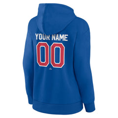 Texas Rangers Women's Personalized Cooperstown Collection Winning Streak Pullover Hoodie Royal