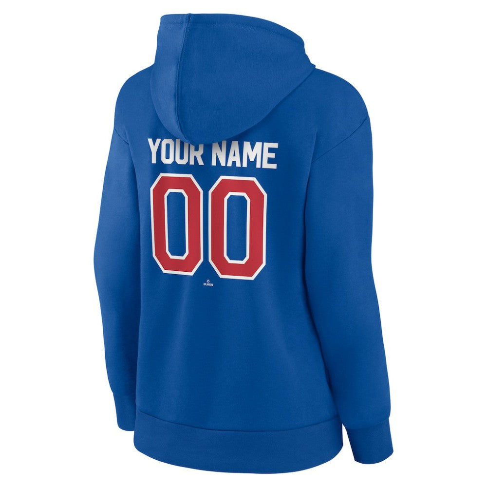 Chicago Cubs Women's Personalized Team Winning Streak Pullover Hoodie Royal