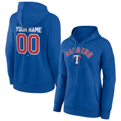 Texas Rangers Women's Personalized Team Winning Streak Pullover Hoodie Royal