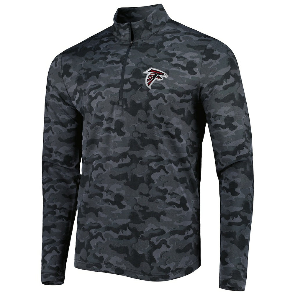 Atlanta Falcons Antigua Brigade Quarter-Zip Sweatshirt - Black sale