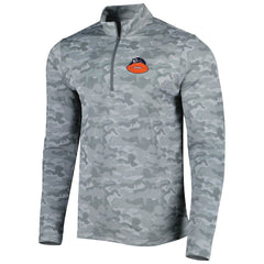 Chicago Bears Antigua Brigade Throwback Quarter-Zip Top - Gray outlet