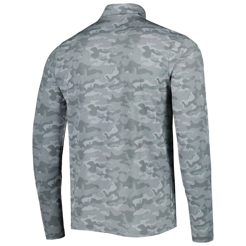 Cleveland Browns Antigua Brigade Throwback Quarter-Zip Top - Gray outlet
