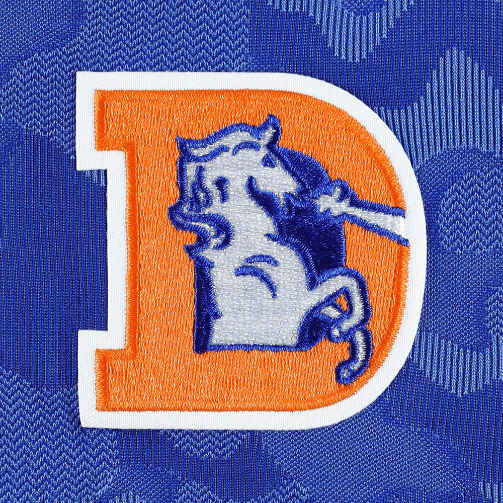 Denver Broncos Antigua Brigade Throwback Quarter-Zip Top - Royal outlet