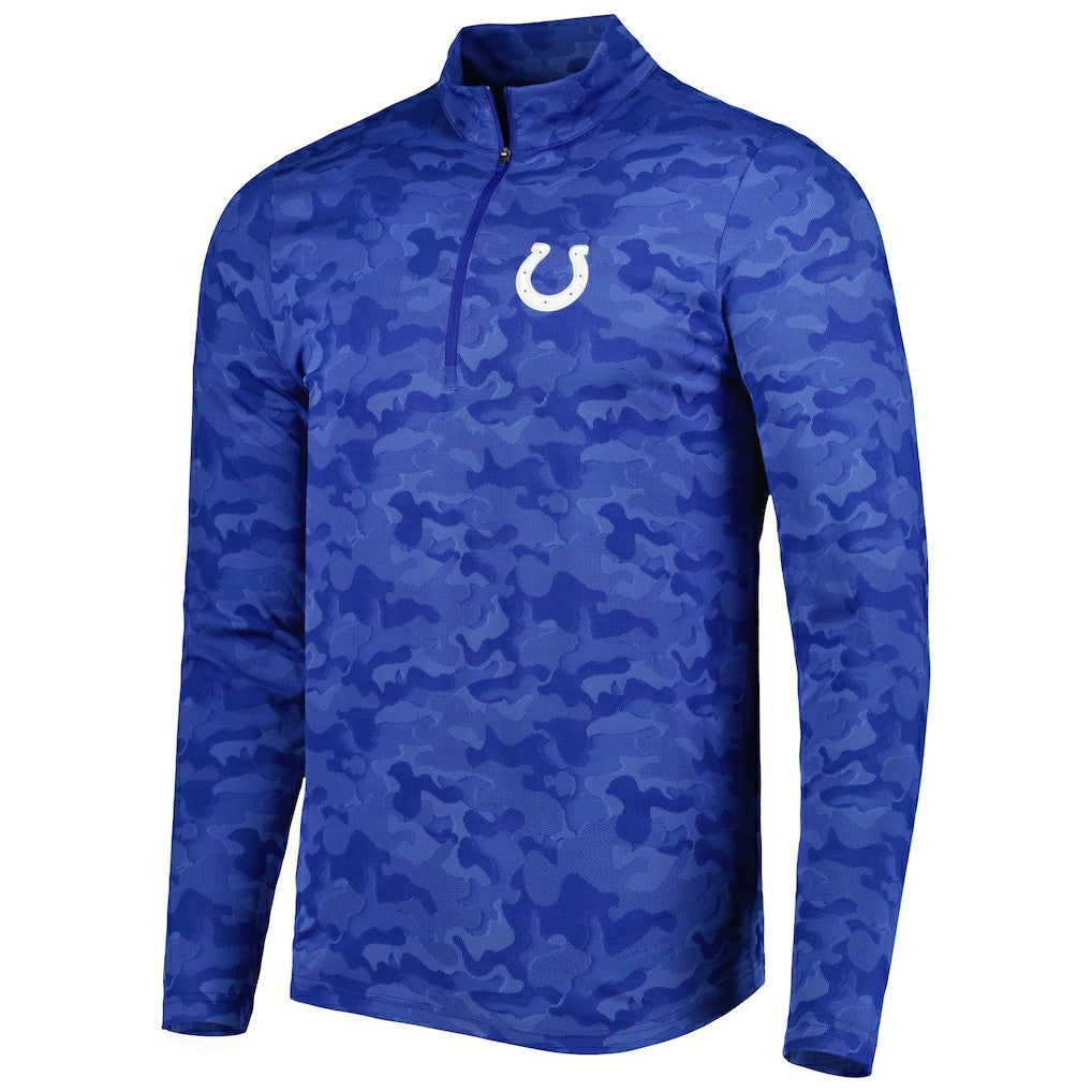 Indianapolis Colts Antigua Brigade Quarter-Zip Sweatshirt - Royal outlet