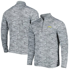 Los Angeles Chargers Antigua Brigade Quarter-Zip Sweatshirt - Gray outlet