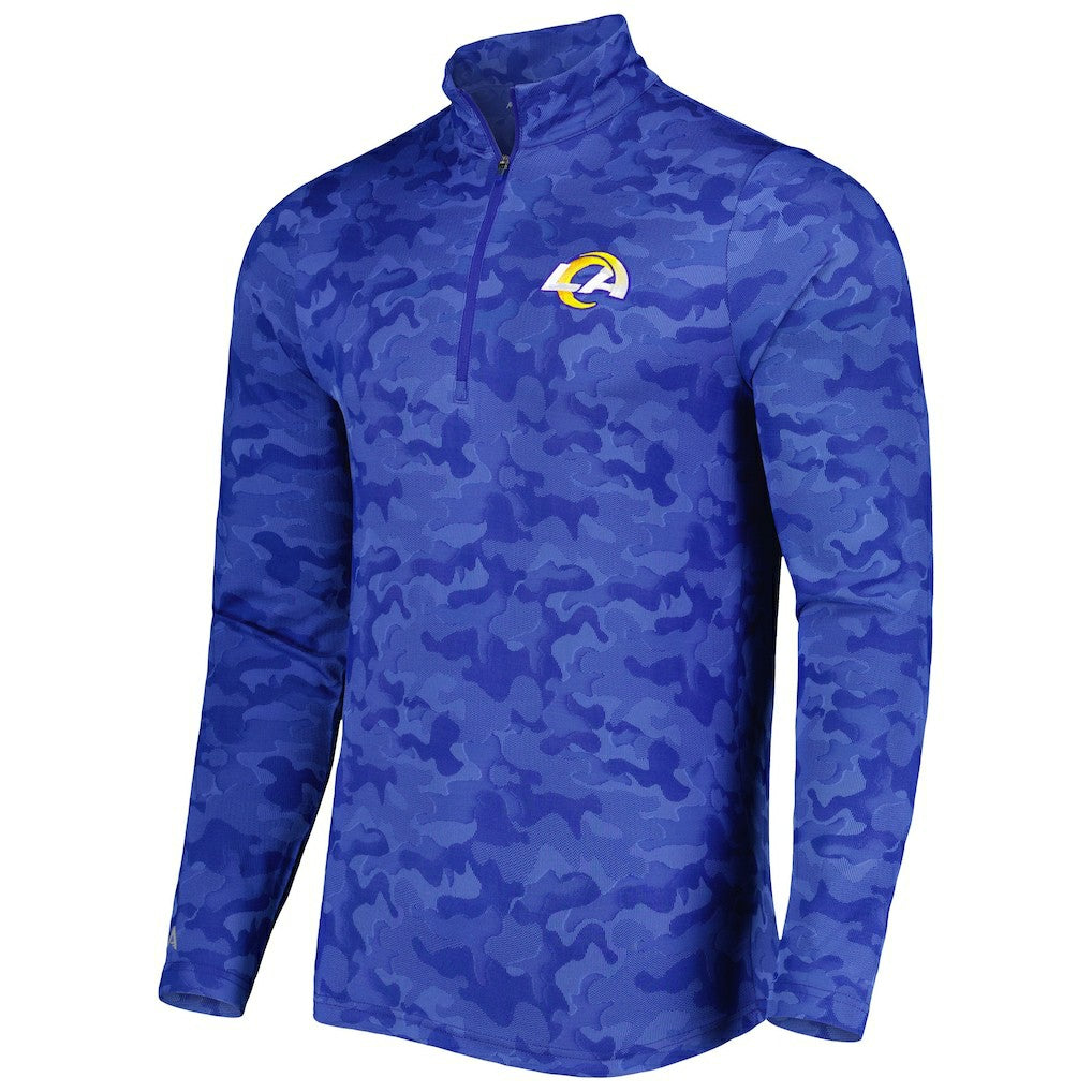 Los Angeles Rams Antigua Brigade Quarter-Zip Sweatshirt - Royal sale