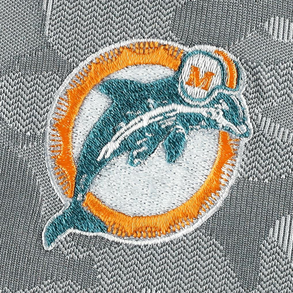 Miami Dolphins Antigua Brigade Throwback Quarter-Zip Top - Gray cheap