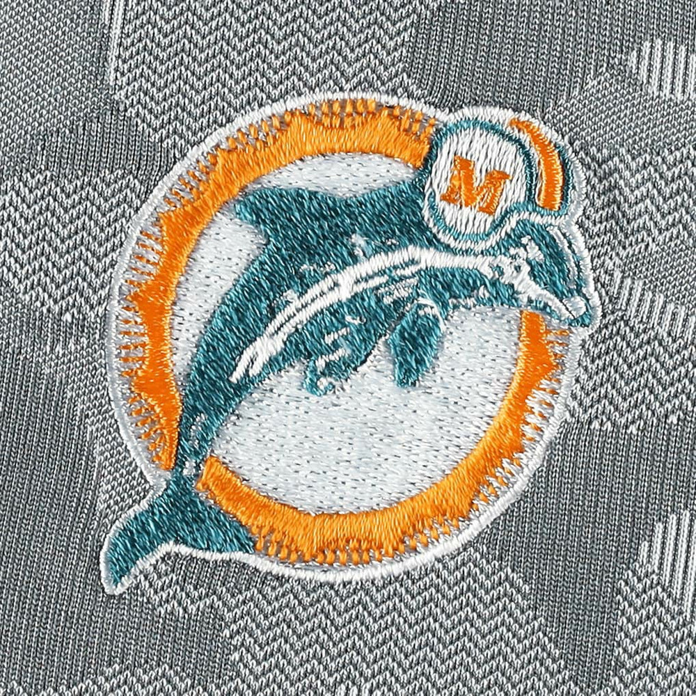 Miami Dolphins Antigua Brigade Throwback Quarter-Zip Top - Gray cheap