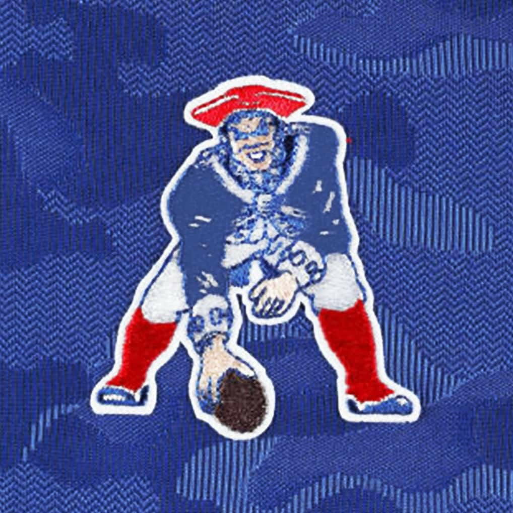 New England Patriots Antigua Brigade Throwback Quarter-Zip Top - Royal discount