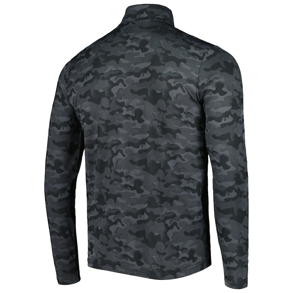 New Orleans Saints Antigua Brigade Quarter-Zip Sweatshirt - Black discount